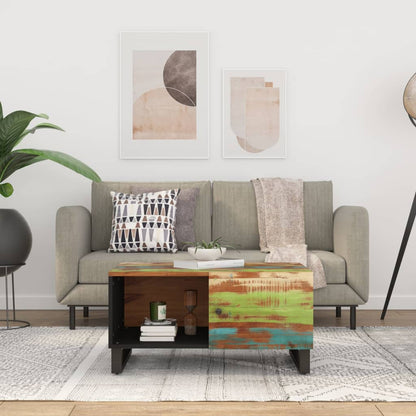 Soffbord Trä 80x50x40 cm massivt återvunnet och