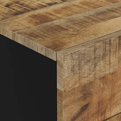 Sängbord 50x33x60 cm massivt mangoträ och konstruerat trä