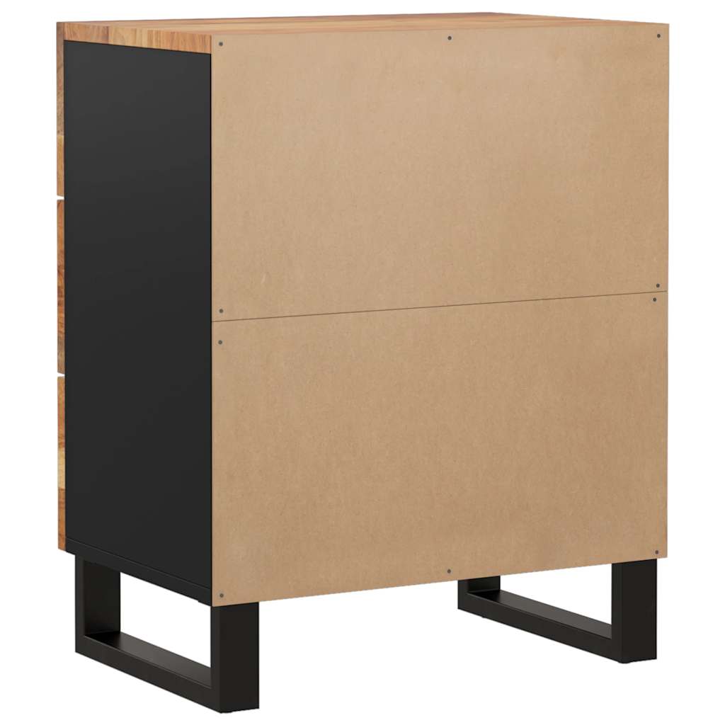Sängbord Nattduksbord Trä 50x33x62 cm massivt akaciaträ och