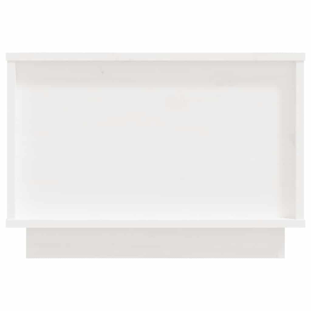 Soffbord Vit 40x50x35 cm massiv furu
