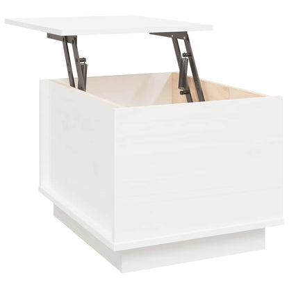 Soffbord Vit 40x50x35 cm massiv furu