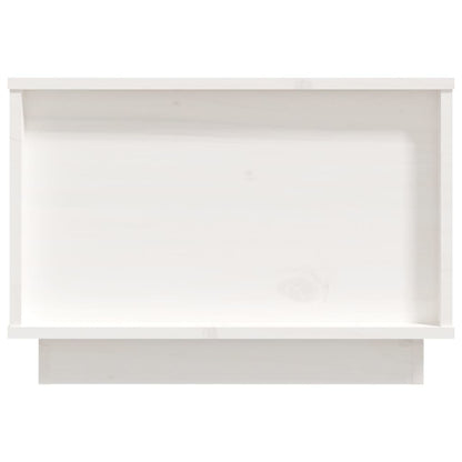 Soffbord Vit 60x50x35 cm massiv furu