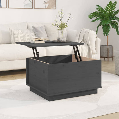 Soffbord Grå 60x50x35 cm massivt furu