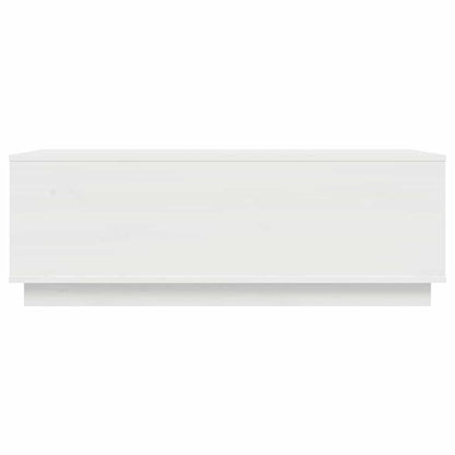 Soffbord Vit 100x50x35 cm massiv furu