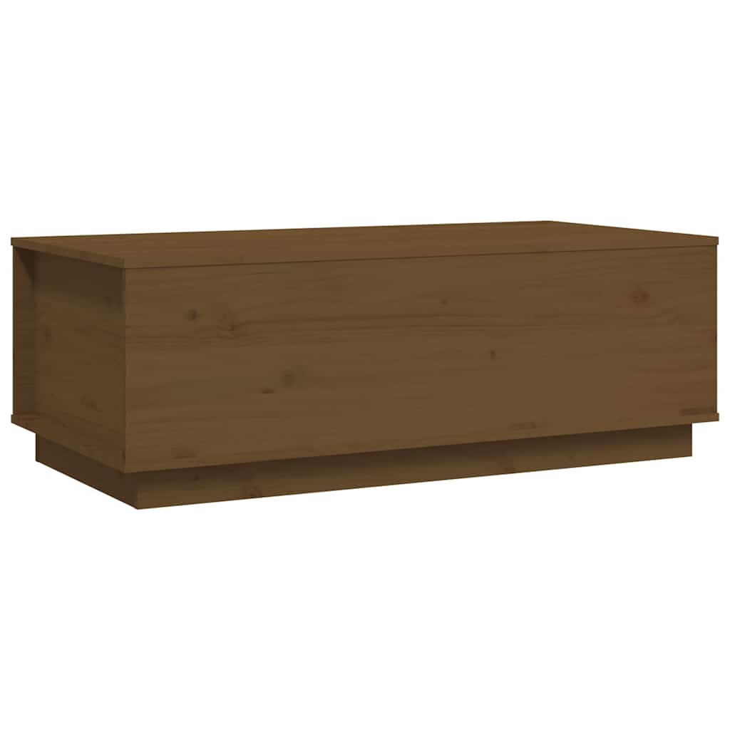Soffbord Brun Honungsbrun 100x50x35 cm massiv furu