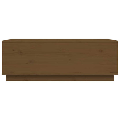 Soffbord Brun Honungsbrun 100x50x35 cm massiv furu