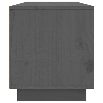 TV-Möbel Grå TV-Bänk 140x35x40 cm massiv furu