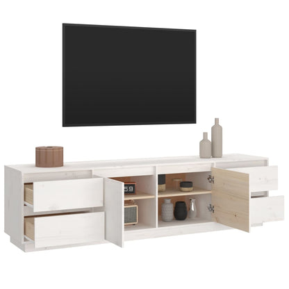 TV-Möbel Vit TV-Bänk 176x37x47,5 cm massiv furu