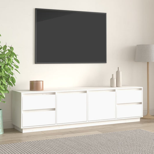TV-Möbel Vit TV-Bänk 176x37x47,5 cm massiv furu