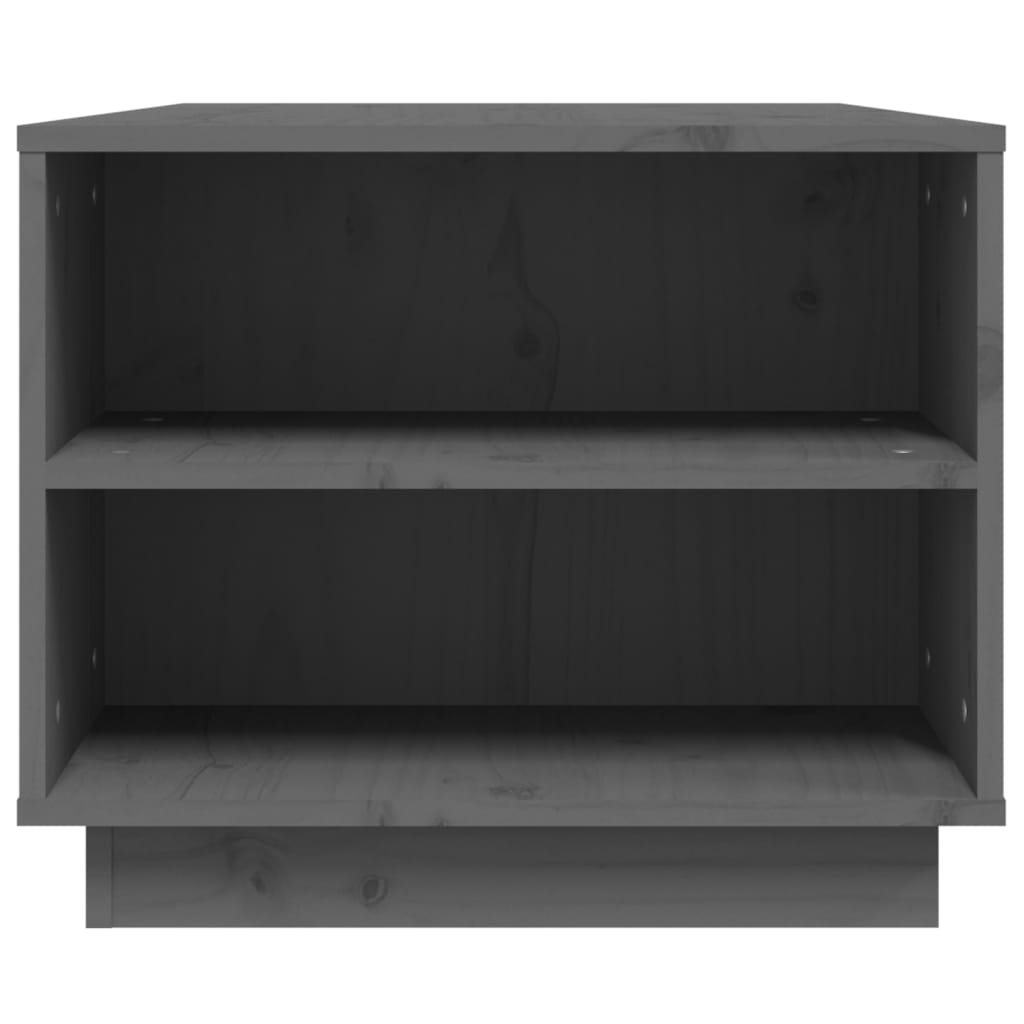 Soffbord Grå 90x49x40,5 cm massiv furu