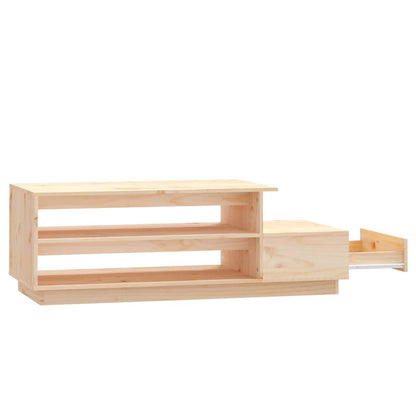 Soffbord Trä 120x50x40,5 cm massiv furu