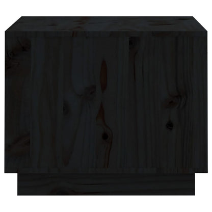 Soffbord Svart 120x50x40,5 cm massiv furu