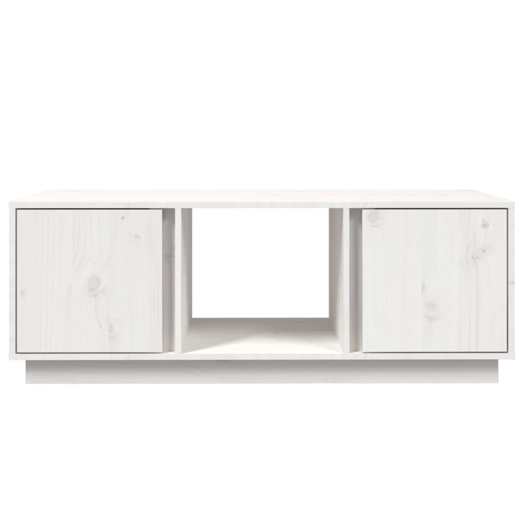 Soffbord Vit 110x50x40 cm massiv furu