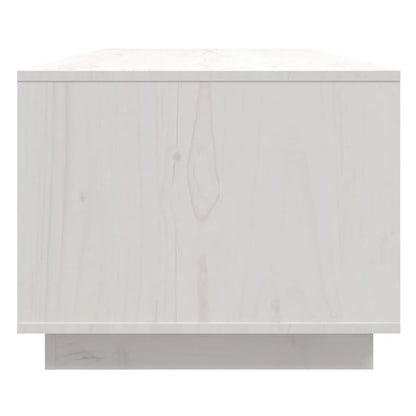 Soffbord Vit 110x50x40 cm massiv furu