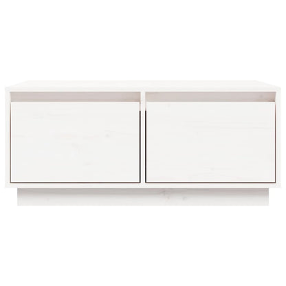 Soffbord Vit 80x50x35 cm massiv furu