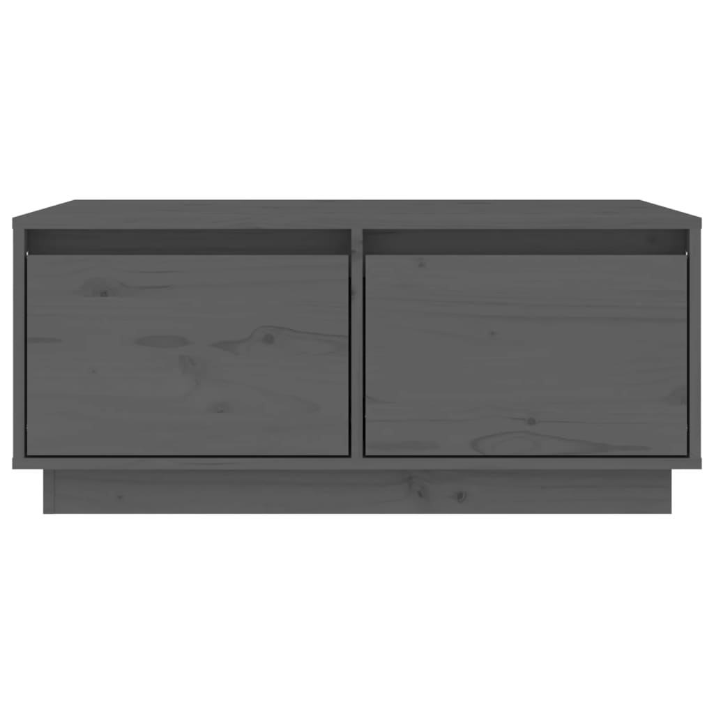 Soffbord Grå 80x50x35 cm massivt furu