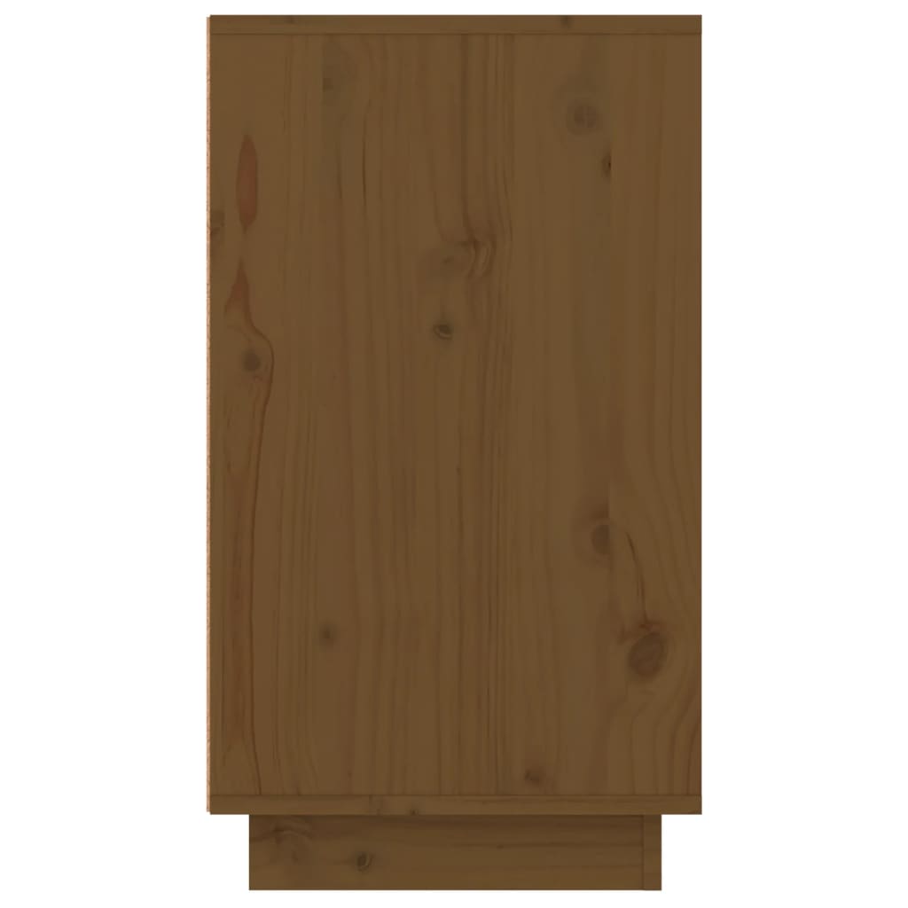 Skoställ Honungsbrun Skoskåp 110x34x61 cm massiv furu