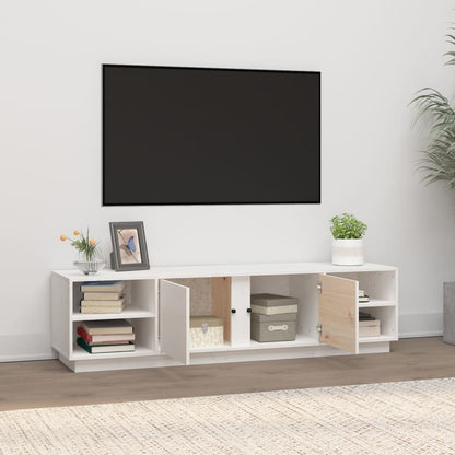 TV-Möbel Vit TV-Bänk 156x40x40 cm massiv furu
