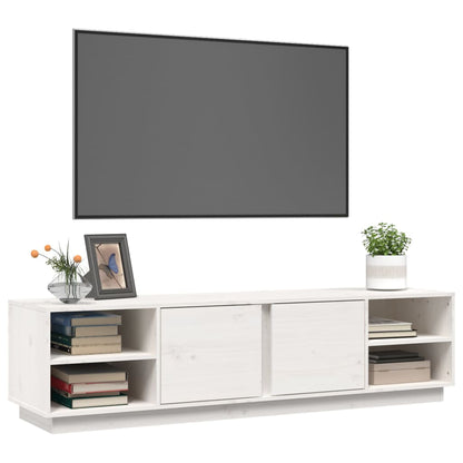 TV-Möbel Vit TV-Bänk 156x40x40 cm massiv furu
