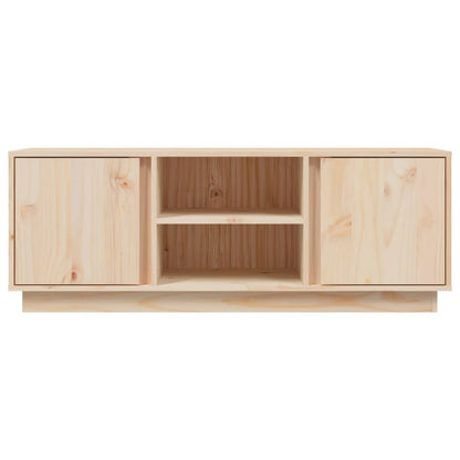 Tv-bänk 110x35x40,5 cm massiv furu
