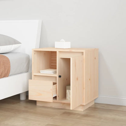 Sängbord 2 st 50x34x50 cm massivt furuträ