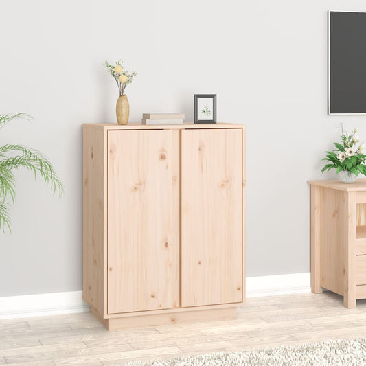 Skänk Vit 60x35x80 cm massiv furu