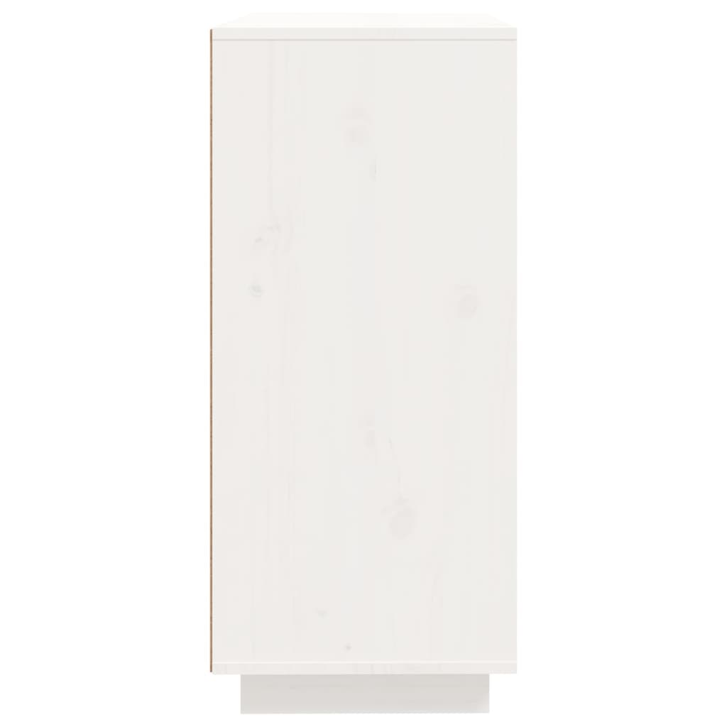 Skänk Vit 60x35x80 cm massiv furu