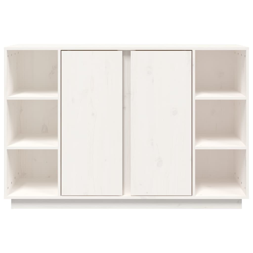 Skänk Vit 120x35x80 cm massiv furu