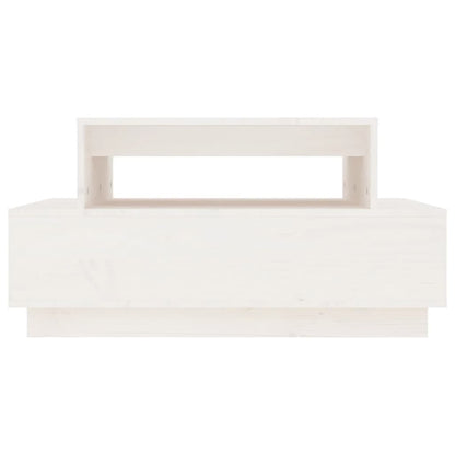 Soffbord Vit 80x55x40,5 cm massiv furu