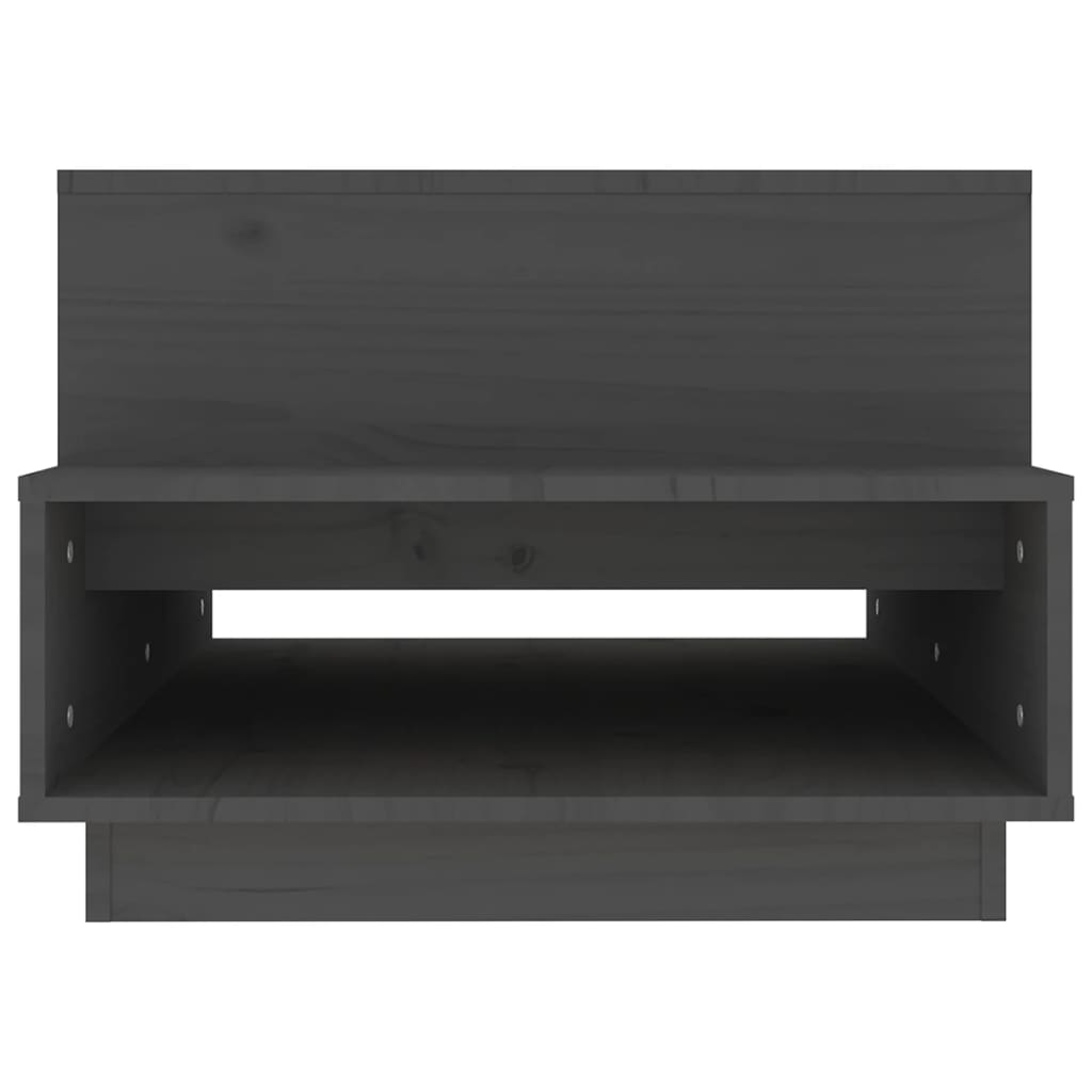 Soffbord Grå 80x55x40,5 cm massivt furu