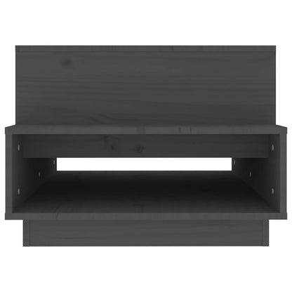 Soffbord Grå 80x55x40,5 cm massivt furu