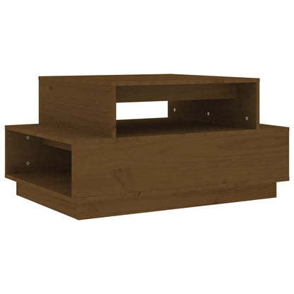 Soffbord Brun Honungsbrun 80x55x40,5 cm massiv furu