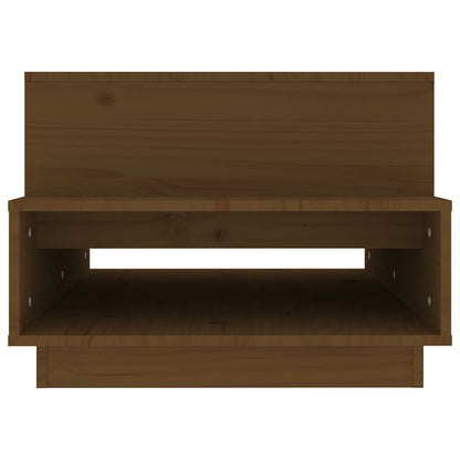 Soffbord Brun Honungsbrun 80x55x40,5 cm massiv furu