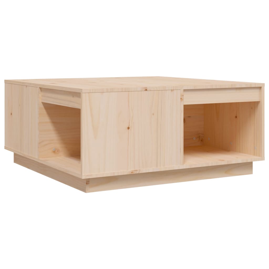 Soffbord Trä 80x81x36,5 cm massiv furu