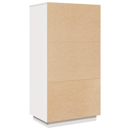 Vitrinskåp Vit 60x40x116,5 cm massiv furu