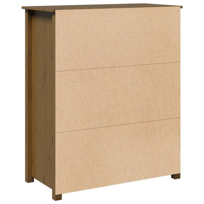 Skåp Honungsbrun 83x41,5x100 cm massiv furu