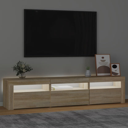 TV-Möbel Sonoma Ek TV-Bänk LED 180x35x40 cm