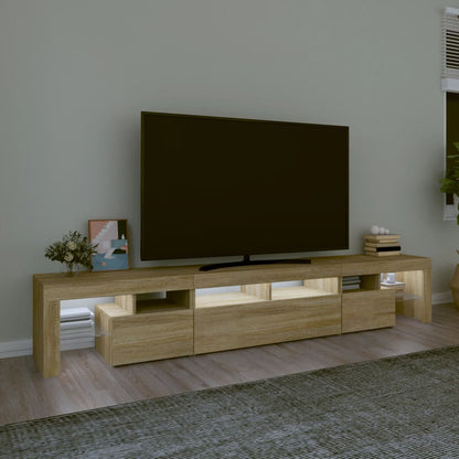 TV-Möbel Sonoma Ek TV-Bänk LED 230x36,5x40 cm