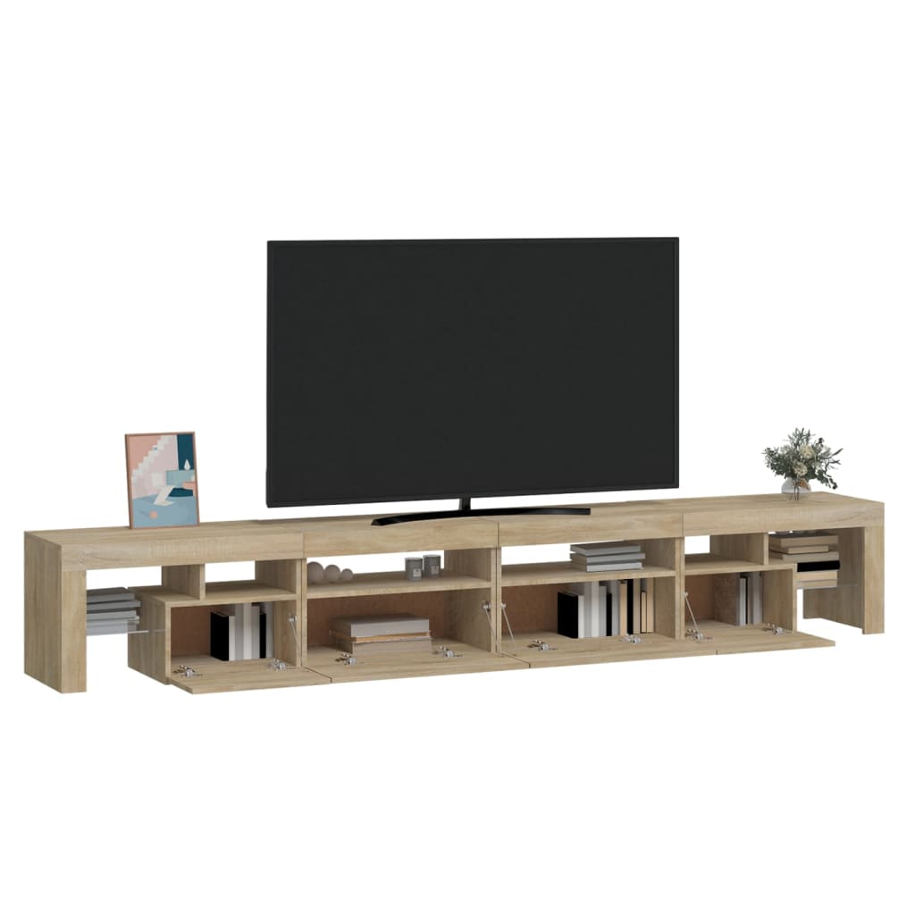 TV-Möbel Sonoma Ek TV-Bänk LED 260x36,5x40 cm