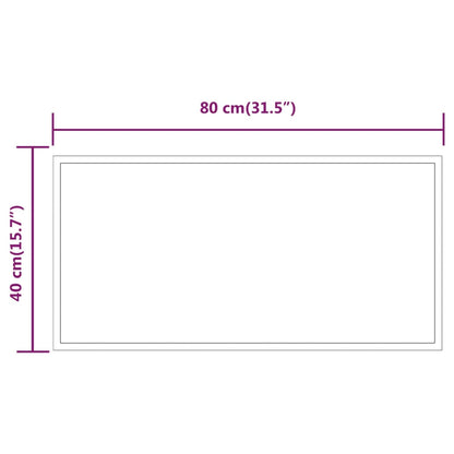 Badrumsspegel LED 40x80 cm