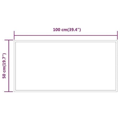 Badrumsspegel LED 50x100 cm