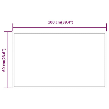 Badrumsspegel LED 60x100 cm