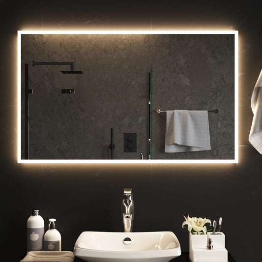 Badrumsspegel LED 60x100 cm