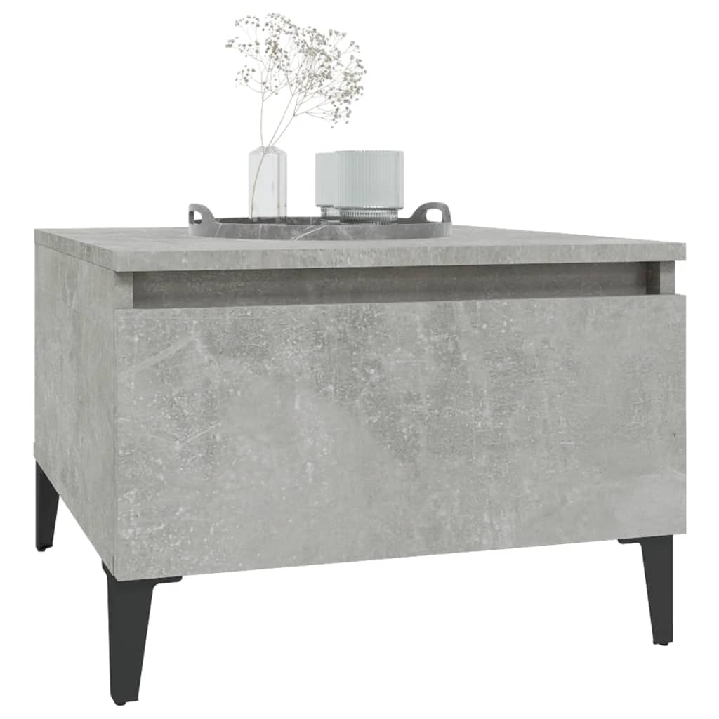 Sidobord Betonggrå 2 st 50x46x35 cm