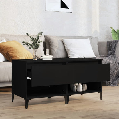 Sidobord Svart 2 st 50x46x50 cm