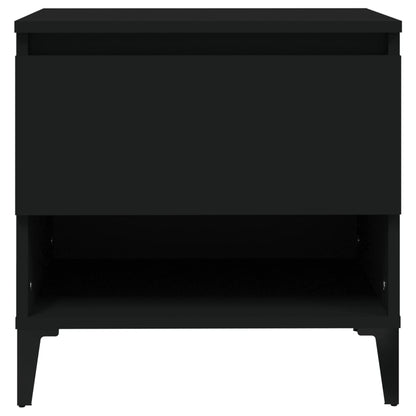 Sidobord Svart 2 st 50x46x50 cm