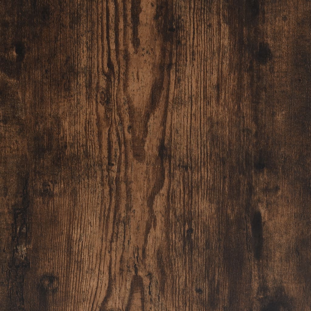 Soffbord 2 st rökfärgad ek 50x46x50 cm konstruerat trä