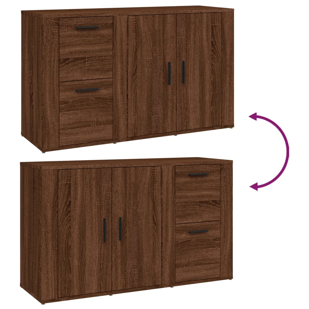 Skänk Brun Ek 100x33x59,5 cm