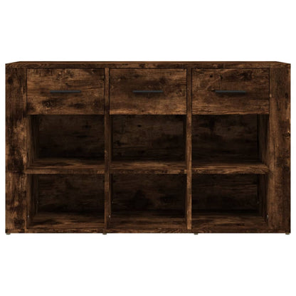Sidobord Rökfärgad Ek 100x30x59,5 cm