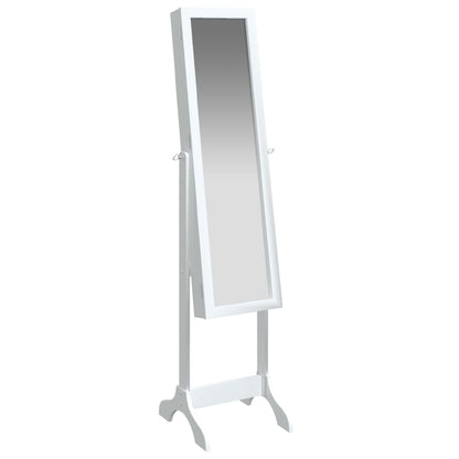 Väggspegel Vit 34x37x146 cm